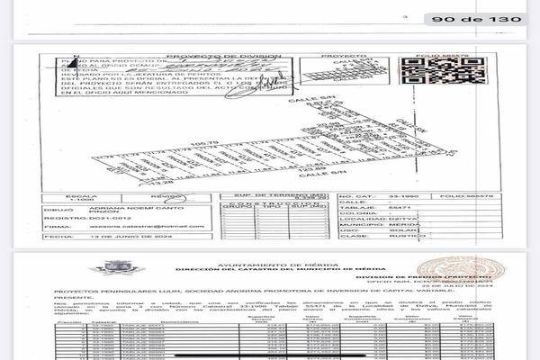 Foto de terreno habitacional en venta en  , dzitya, mérida, yucatán, 0 No. 01