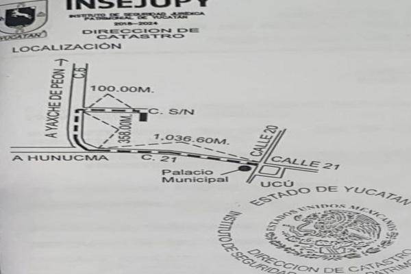 Foto de terreno habitacional en venta en  , ucu, ucú, yucatán, 0 No. 02