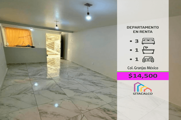 Foto de departamento en avena , granjas méxico, iztacalco, df / cdmx, 30616487 foto 01 Foto de departamento en renta en avena , granjas méxico, iztacalco, df / cdmx, 30616487 No. 01