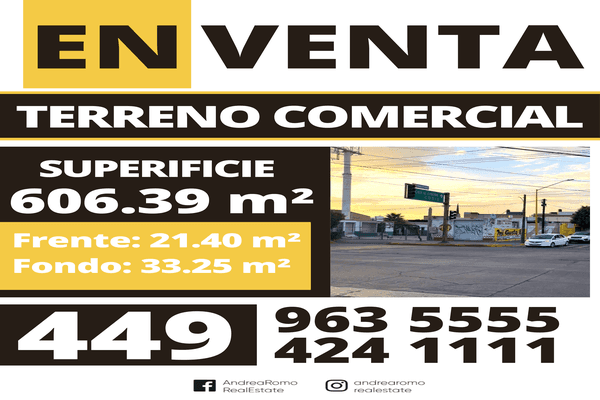 Foto de terreno comercial en avenida lópez mateos oriente 614, zona centro, aguascalientes, aguascalientes, 24813756 foto 01 Foto de terreno comercial en venta en avenida lópez mateos oriente 614, zona centro, aguascalientes, aguascalientes, 24813756 No. 01