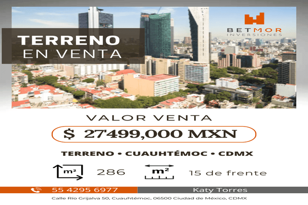 Foto de terreno habitacional en río grijalva , cuauhtémoc, cuauhtémoc, df / cdmx, 0 foto 01 Foto de terreno habitacional en venta en río grijalva , cuauhtémoc, cuauhtémoc, df / cdmx, 0 No. 01