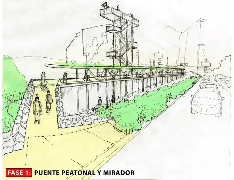 Paso peatonal Dr Gálvez-CU